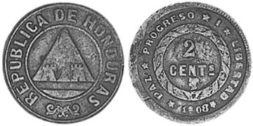 2 Centavos 1907-1908