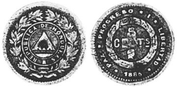 5 Centavos 1884-1902
