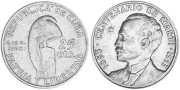 25 Centavos 1953