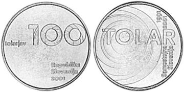 100 Tolarjev 2001