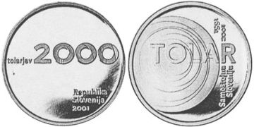 2000 Tolarjev 2001