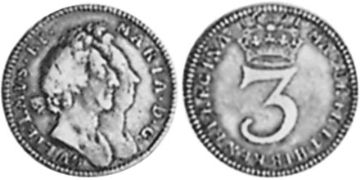 3 Pence 1691-1695