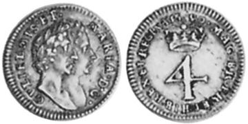 4 Pence 1689-1694
