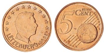 5 Euro Cent 2002-2012
