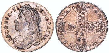 1/2 Crown 1685-1687