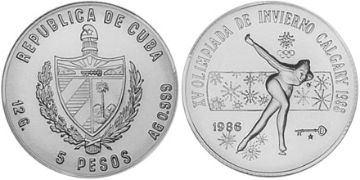 5 Pesos 1986