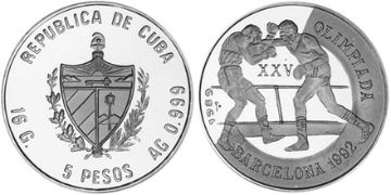 5 Pesos 1989
