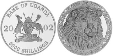 5000 Shillings 2002