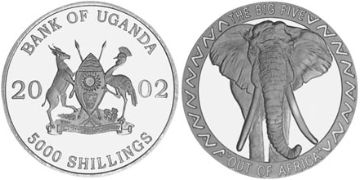 5000 Shillings 2002