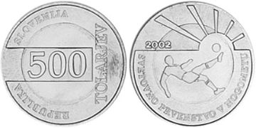 500 Tolarjev 2002