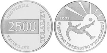 2500 Tolarjev 2002