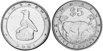 5 Dollars 2001-2003