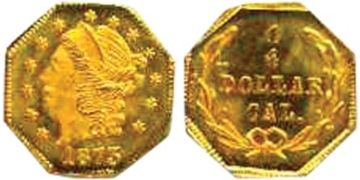 1/4 Dollar 1872-1873