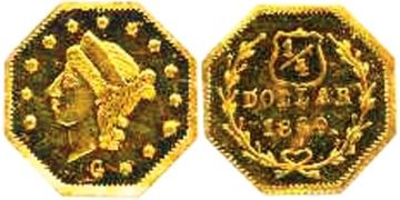 1/4 Dollar 1863-1870