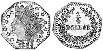 1/4 Dollar 1881