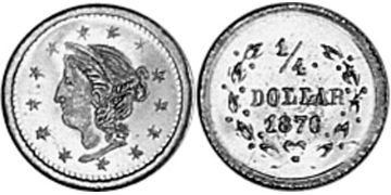 1/4 Dollar 1870