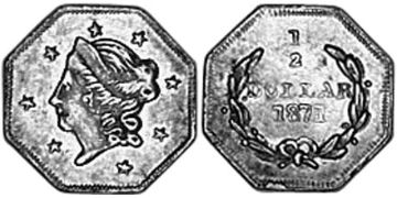 1/2 Dollar 1859-1871