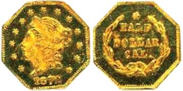 1/2 Dollar 1872-1873