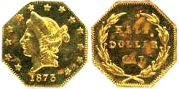 1/2 Dollar 1870-1876