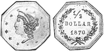 1/2 Dollar 1870