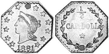 1/2 Dollar 1881