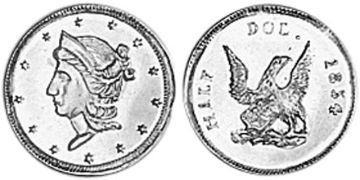 1/2 Dollar 1854