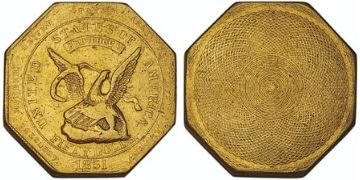 50 Dollars 1851