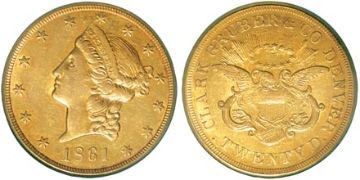 20 Dollars 1861