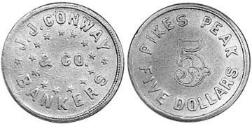 5 Dollars 1861