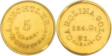 5 Dollars 1842