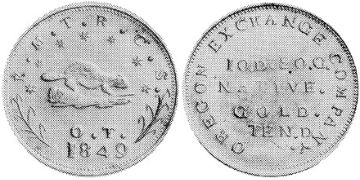 10 Dollars 1849