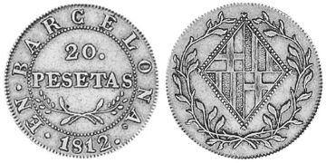 20 Pesetas 1812-1814