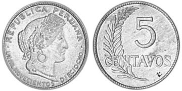 5 Centavos 1918-1926