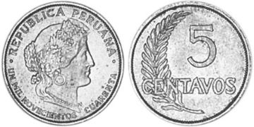 5 Centavos 1934-1941