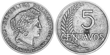 5 Centavos 1942-1944