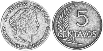 5 Centavos 1944