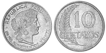 10 Centavos 1918-1926