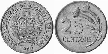 25 Centavos 1968-1973