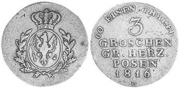 3 Groschen 1816-1817