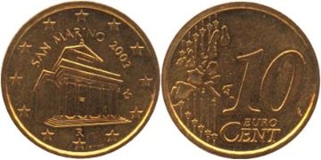 10 Euro Cent 2002-2007