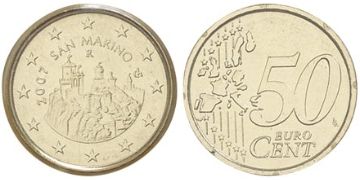 50 Euro Cent 2002-2007