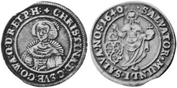 1/4 Riksdaler 1640-1641