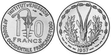 10 Franků 1957