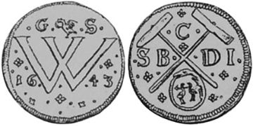 Mining Pfennig 1643