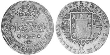 80 Reis 1821-1822