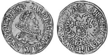 3 Krejcary 1624-1638