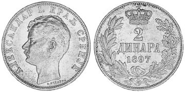 2 Dinara 1897
