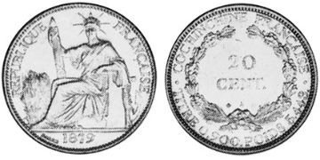 20 Centů 1879-1885
