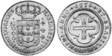 2000 Reis 1778-1783
