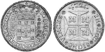 10000 Reis 1724-1727